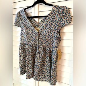 NEW Denim & Supply Ralph Lauren Babydoll Cap Sleeved Top S/P